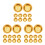 60Pièces Inserts Brûleur Encens Fer Accessoires Décoratifs 4