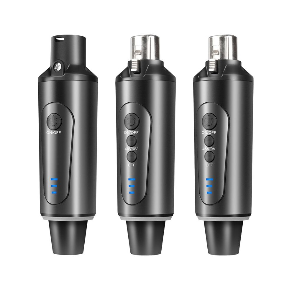 3Pcs Wireless Microphone System Xlr Microphone Converter Adapter 2.4Ghz Transmitter Receiver For Condenser Dynamic Mic 6032923162491