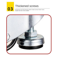 2-Zoll-Nivellierplatten-LenkräDer mit Verstellbarem Anti-Vibrations-NivellierfußPolster, Hochleistungsrollen