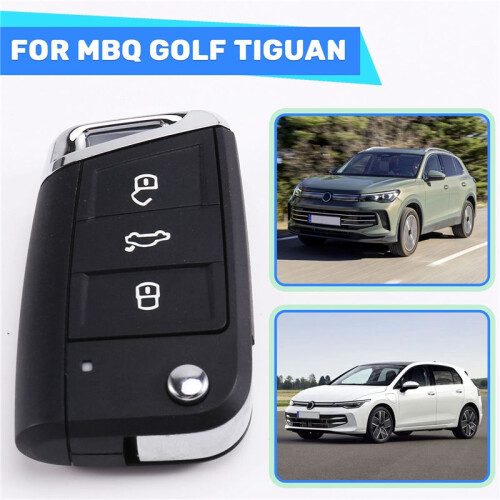 Car 3 Buttons Key Shell Folding Remote Control Key Shell for  MBQ   Narrow Key Blade Housing Cover