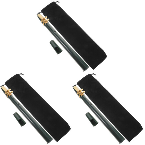 3Stk Einfaches Pocket Saxophon Grün ABS Für Musiktraining 1