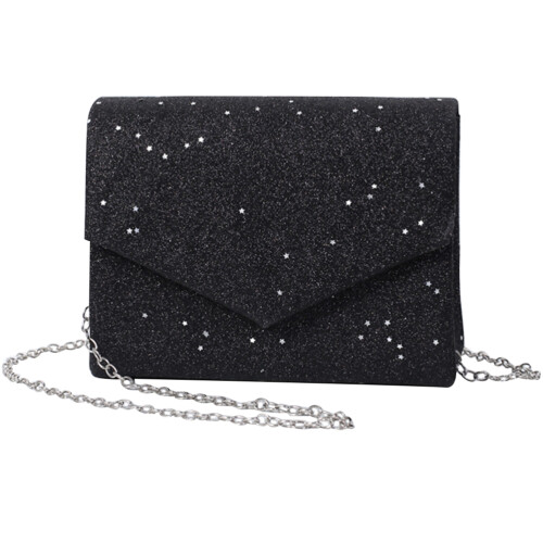 2St Compacte Zwarte Clutch Dames Avond En Reis