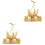 2Pièces Tops Belly Dance Dorés Bras Sequin Tassel Ajustables 4