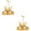 2Pièces Tops Belly Dance Dorés Bras Sequin Tassel Ajustables 7