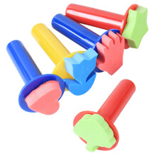 20St Kunst Spons Stempelset Voor Kinderen Assorti Veiliger Materiaal