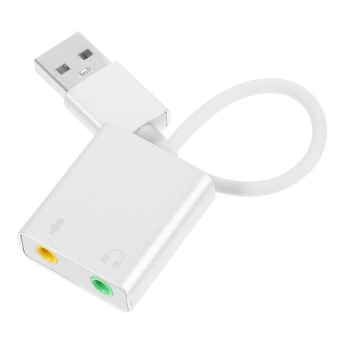 2 Gaming Audio Interface USB Adapter Alu+plastik Mehrfarbig Für 2