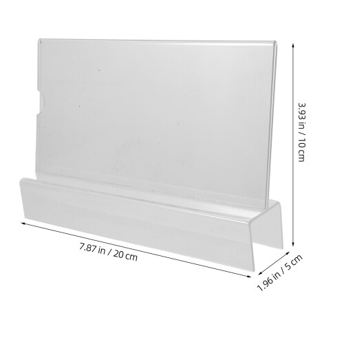 Vertikaler Acryl Tischschildhalter Für Home Arbeitsplätze 2