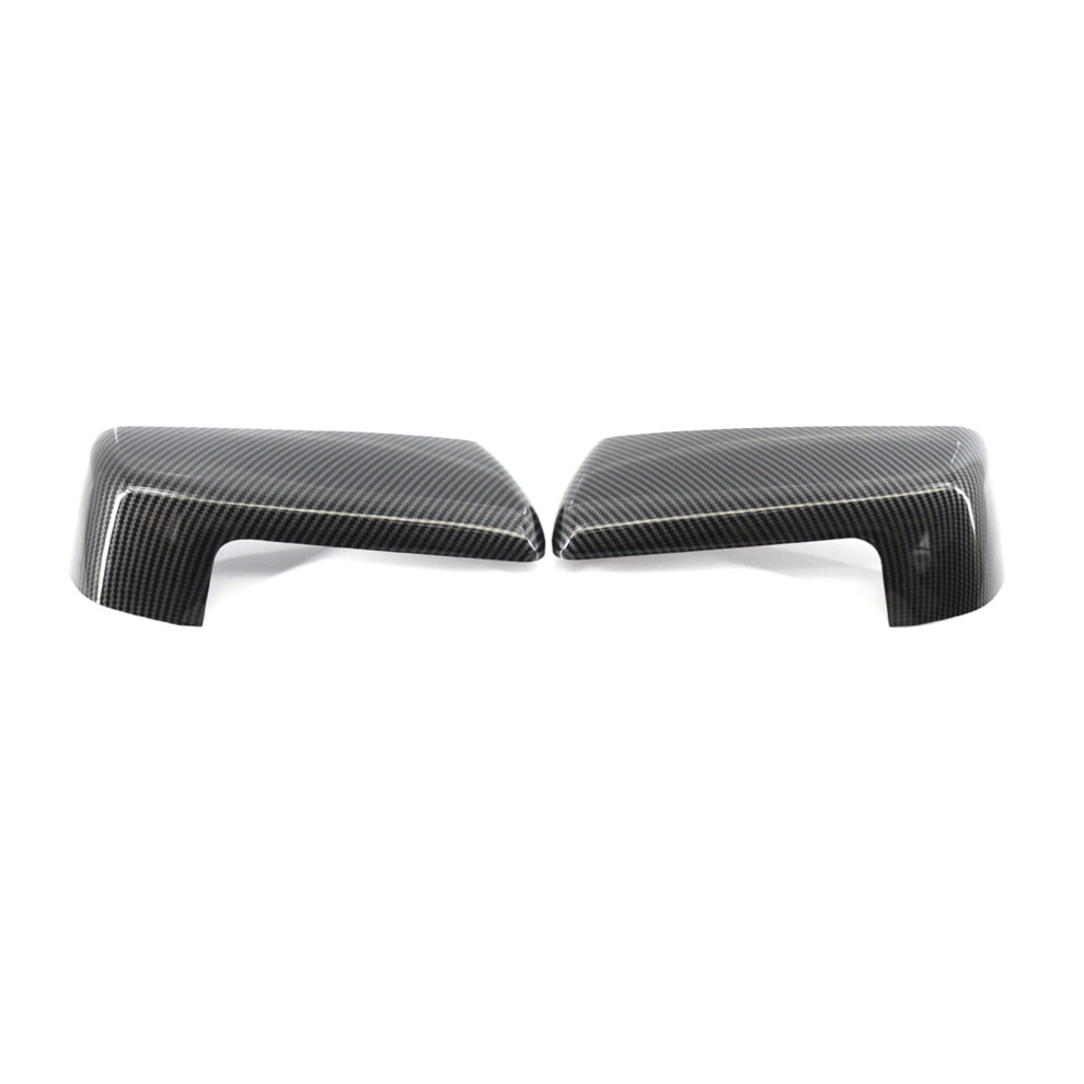 Side Mirror Cover For Chevy Silverado Sierra 1500 2019-2022 Carbon Abs 4931384620941