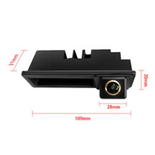 Car AHD 1080P Rearview Camera Golden Fisheye Rear View Camera CVBS 720P Parking Assist Camera for A3 8P