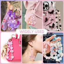 300-500PCS Assorted Acrylic Beads for Bracelet Making, Cute Beads for Crafts Jewelry Making DIY Keychain Phone Charms