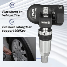 11pcs TPMS Tire Pressure Sensor for Autel Tool TS408 TS508 ITS600 315MHZ & 433MHz 2 in 1 Programmable MX Sensor Monitor