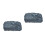 2Stk Resin Hundememorial Gartenornament Grabmal Robust Hellgrau 3