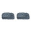 2Stk Resin Hundememorial Gartenornament Grabmal Robust Hellgrau 4