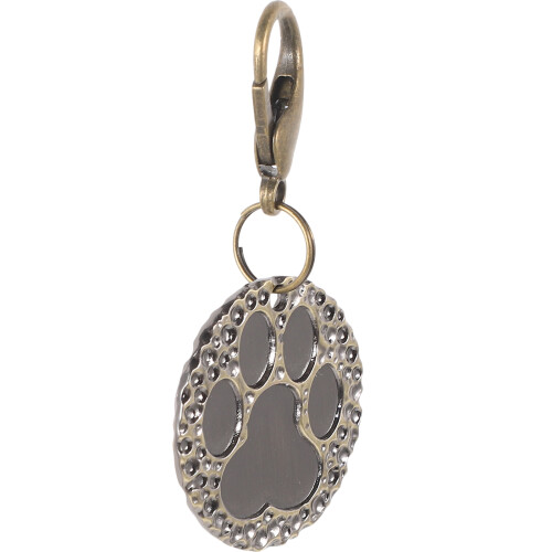3Pièces Plaques Métal Argent Pour Accessoires Animaux
