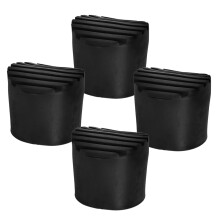 8Pièces Protections D'appui En Caoutchouc Noir Pour Pompier À Main