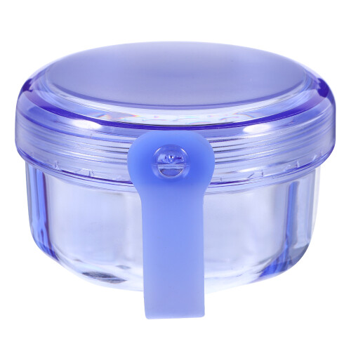 2Pièces Boîte De Rangement Prothèses Bleue Pièce Durable Portable