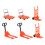 3Ensembles Miniature Chariot De Manutention Rouge Jouet Construction 1