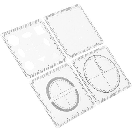5Ensembles Kit De Règles En PVC Pour Et