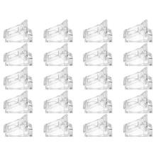 40Pièces Clips Fixation Ongles Transparent Outils Beauté