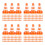 400Pièces Mini Cônes De Circulation Jouet Orange En Plastique Educatif 4
