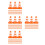 400Pièces Mini Cônes De Circulation Jouet Orange En Plastique Educatif 6