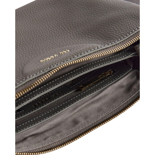 Ted Baker Ted Baker Leather Shoulder Bag Esille Webbing Crossbody Bag Mid Grey 2