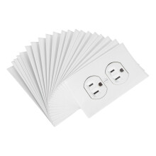 80Pièces Stickers Prises Électriques Blanches Décoratives En Vinyle