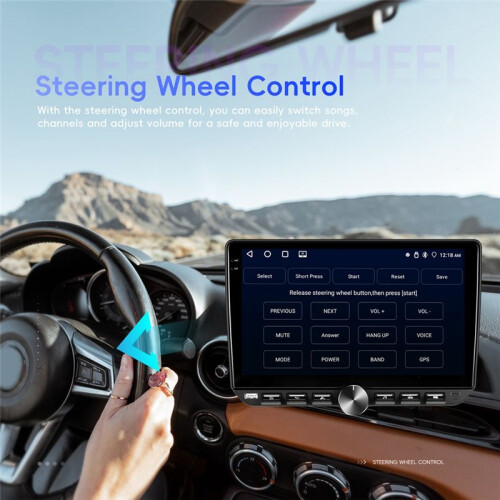 Android 15 Universal 10 Polegadas Rádio Estéreo Automotivo Sem Fio Carplay Android Auto Multimídia Player WIFI FM Navegação 1