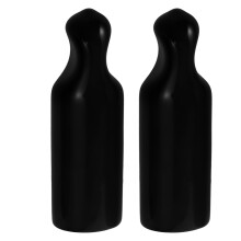 10Pcs Reusable Black Plastic Beer Tap Covers Anti-Drip Protective Caps