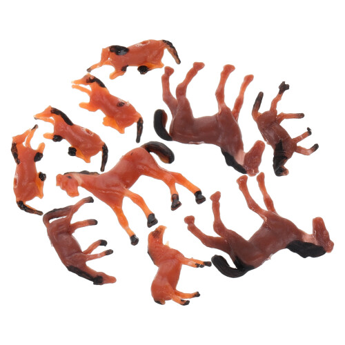 50Pièces Modèles Chevaux Mini Sculpture Décoration Intérieure