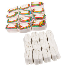 96Pièces Papier Spirales Colorées Accessoires Scène Décoration Magique