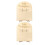 10Ensembles Panneaux Bébé Bois Naturel Beige 1