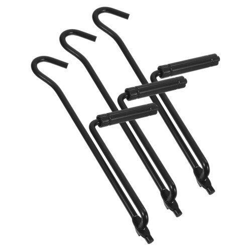 6Pièces Levage Cric Automobile Acier Inox Noir