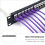 2Stk Unshielded Netzwerk Patch Panel Metall Schwarz 24-Port Rack 10