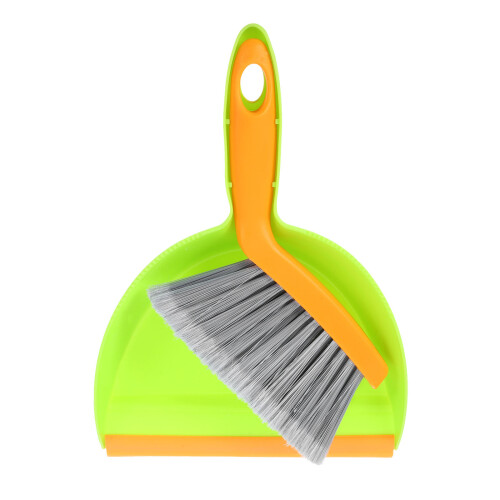 3Sets Mini Broom and Dustpan Set Multi-Color PP for Desktop Cleaning