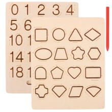 5Ensembles Jeux Éducatifs En Bois Planche De Tracé Alphabet Coloré