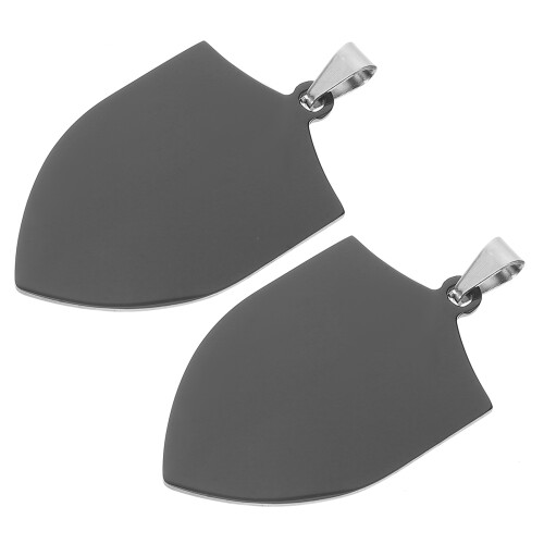 4Pièces Plaques Acier Inoxydable Pour Collier