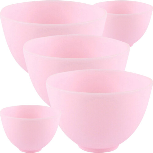10Pièces Bols À Masques En Silicone Rose, Accessoires DIY
