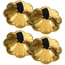 4Paires Cymbales Main Cuivre Instrument Percussion Danseuse