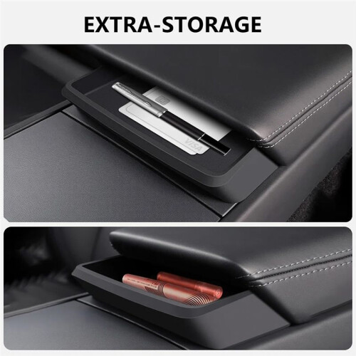 Center Console Armrest Storage Box for  Model Y Juniper Model 3 Highland Armrest Tray Silicone Accessories 2