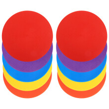 10Pièces Disques Markers PVC Durables Pour Pratique Football Extérieur
