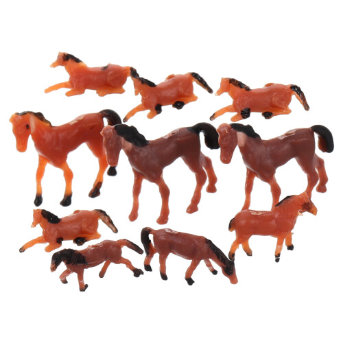 40Pièces Figurines Chevaux Simulation Plastique Pour Décor Maison