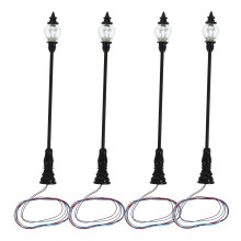 20Pièces Lampes Miniatures Pour Maison De Décor ABS Noires