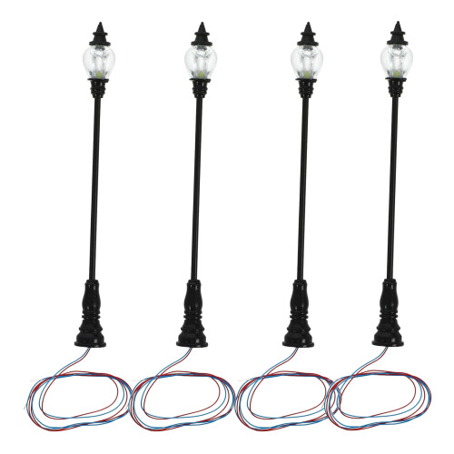 20Pièces Lampes Miniatures Pour Maison De Décor ABS Noires