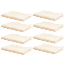 16Pièces Serviettes Bébé Beige Coton Double Couche Absorbantes