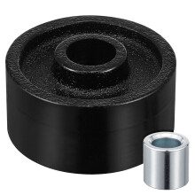 5Pièces Roues Acier Pour Cric Hydraulique Usage Domestique Noir