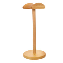 5Pièces Support Casque Gaming Bois De Caoutchouc