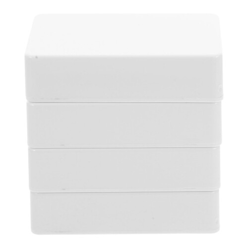 8Pièces Boîtes De Portables Blanches ABS Pour Objet Valuables