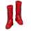 2Paires Mini Bottes Décoratives Rouge Pour Scène Maison Miniature 1