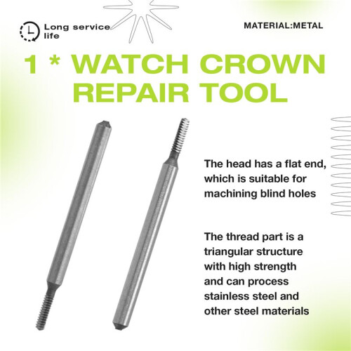 1Pcs M0.9 HSS  Tap Watch Crown Repair Tool 2